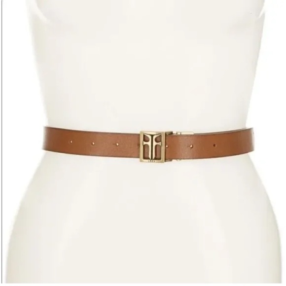 FRYE Women’s Genuine Leather Reversible Belt w/ LOGO size Medium - Picture 2 of 8